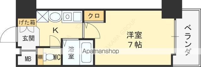 エスリード南森町駅前の間取り写真
