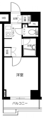ＪＲ総武線快速 錦糸町駅 徒歩10分 8階建 築18年の間取り写真