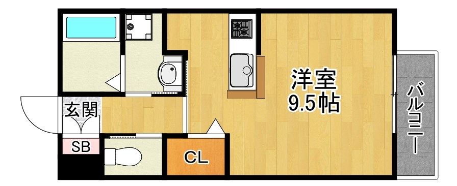 コンフォールヴィル木田元宮の間取り写真