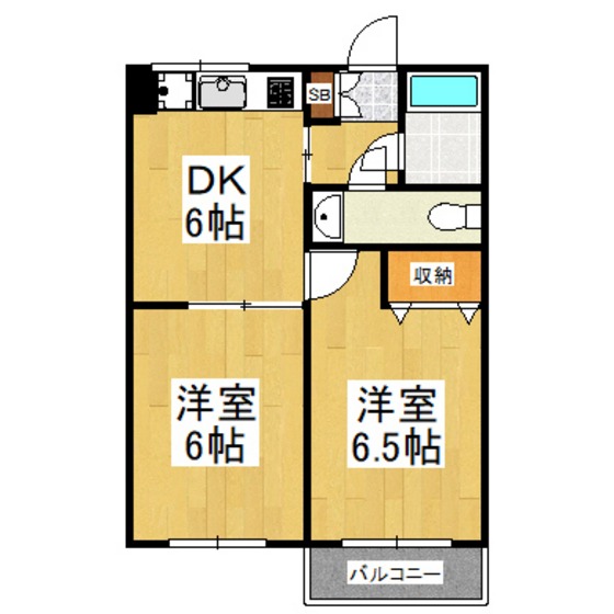 京王井の頭線 新代田駅 徒歩4分 4階建 築47年の間取り写真