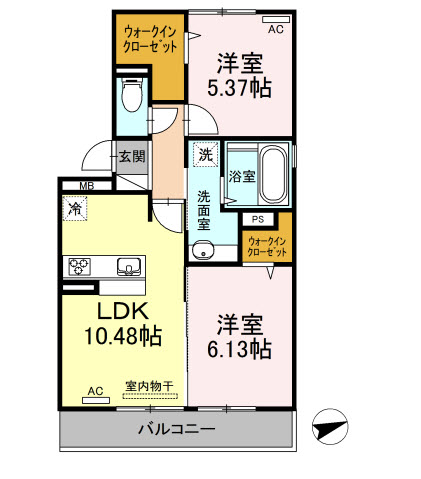 KS・1の間取り