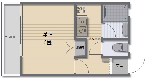 ベルハイツB棟の間取り