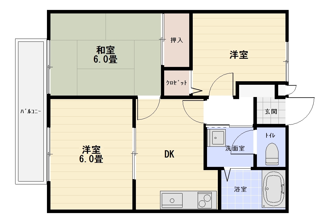 アーバンハイツ　A棟の間取り