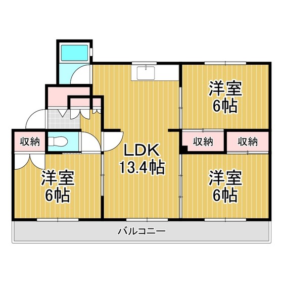 【ヴィラナリー苫小牧II　３号棟の間取り】