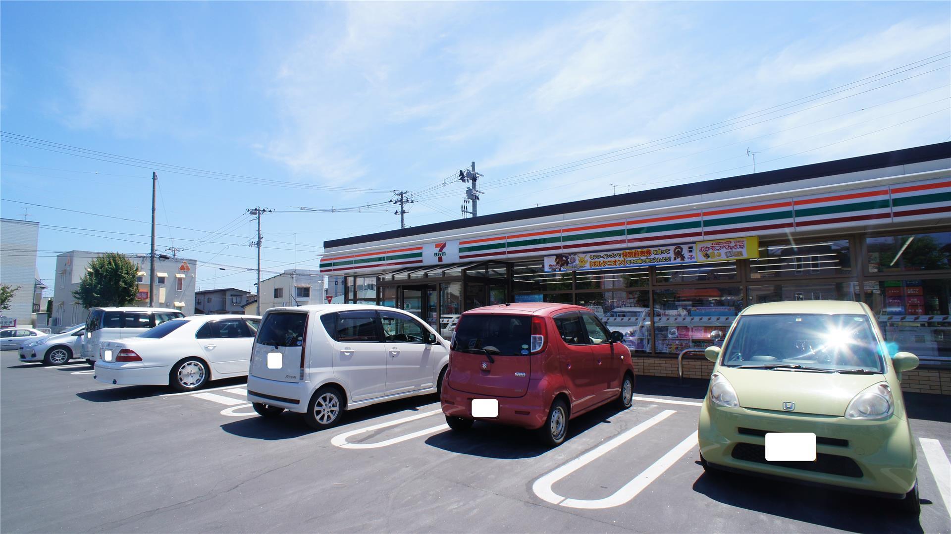 コンビニ　セブンイレブン八戸江陽1丁目店（コンビニ）まで387m