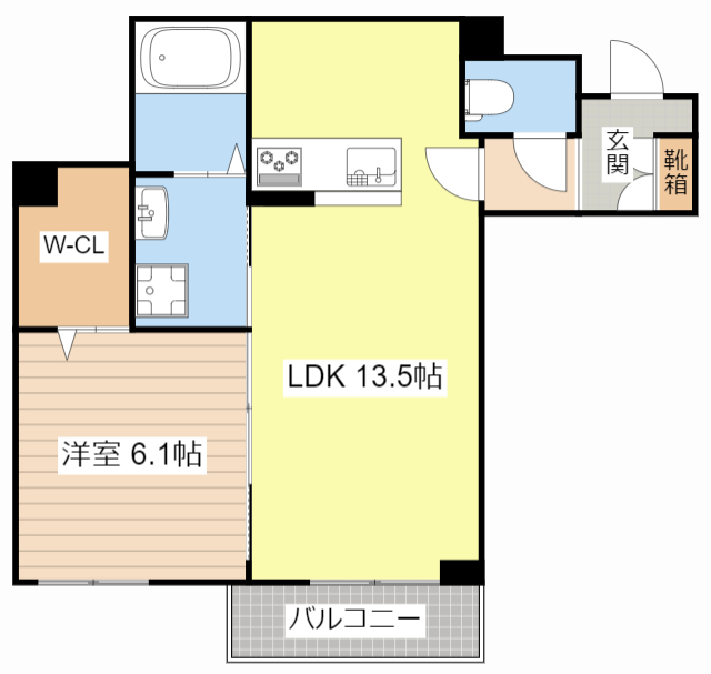 【彦根市古沢町のマンションの間取り】