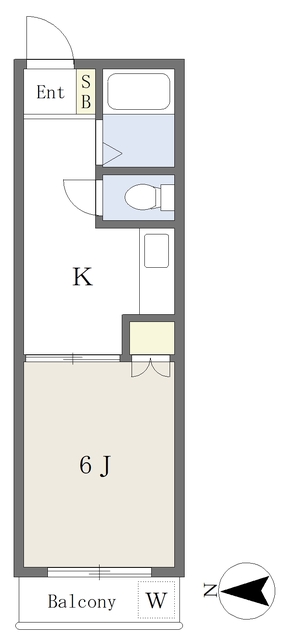 木屋町ホームズの間取り