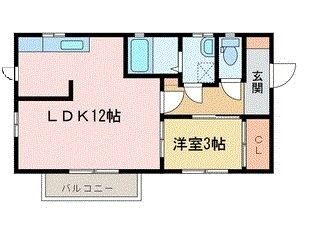 新居浜市庄内町のアパートの間取り