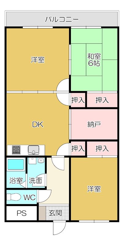 ハイツセブンの間取り