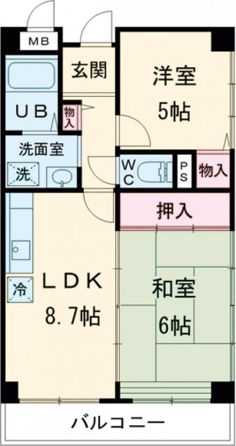 クリーンピア西二階町（正木ビル）の間取り