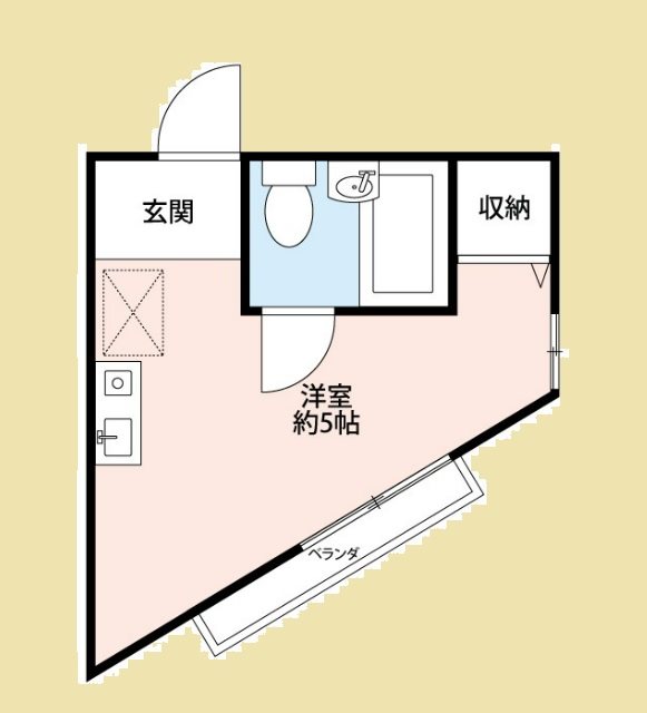 横浜市磯子区久木町のアパートの間取り