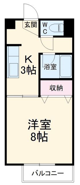 瀬戸市柳ケ坪町のアパートの間取り