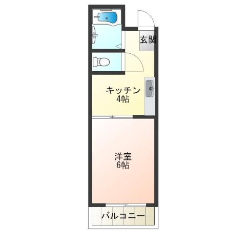 ビジタル天下茶屋の間取り