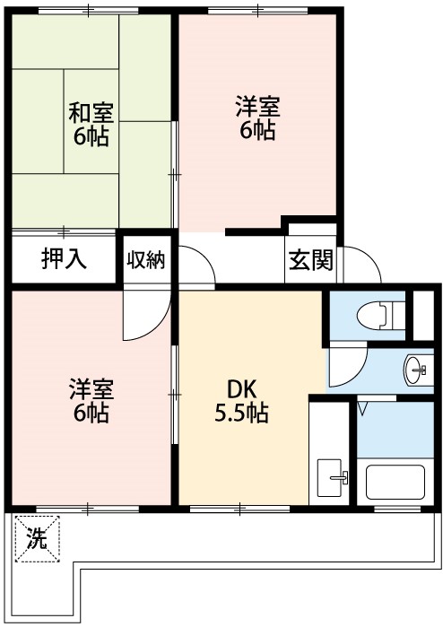 光マンションの間取り