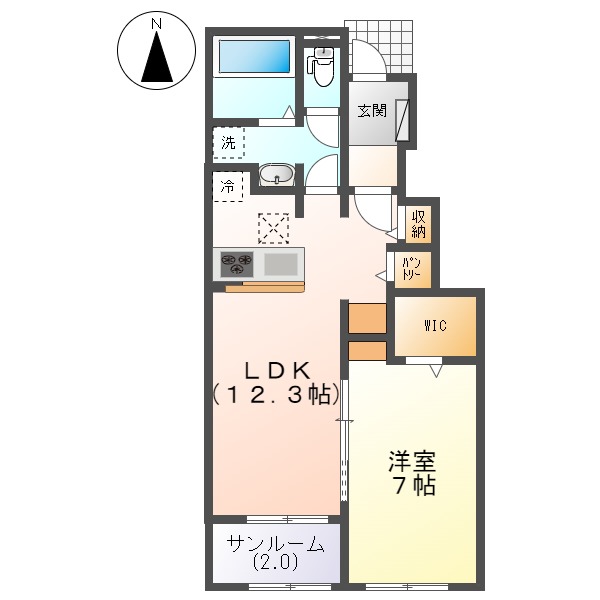 フォルテシア　IIの間取り