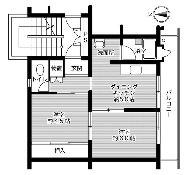 カロッツェリア菊水の間取り