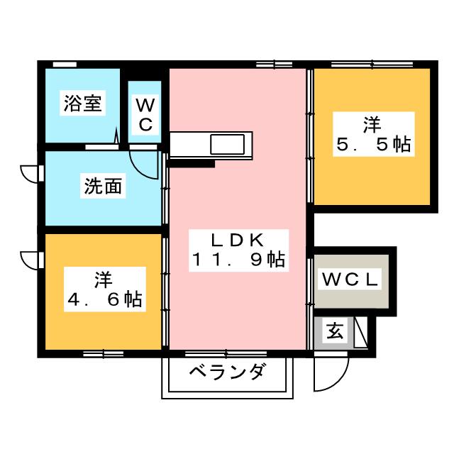 ウィルハイムａの間取り