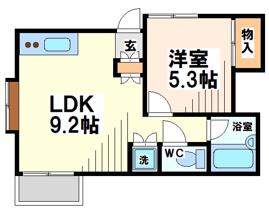 メゾンパーシモンの間取り