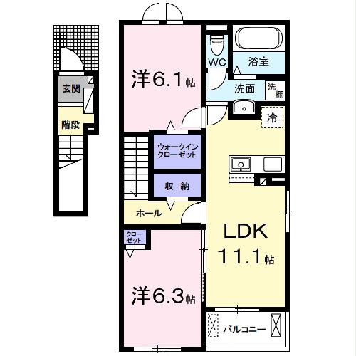 ホーホブリュッケIの間取り