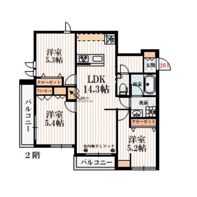 杉並区成田西のマンションの間取り