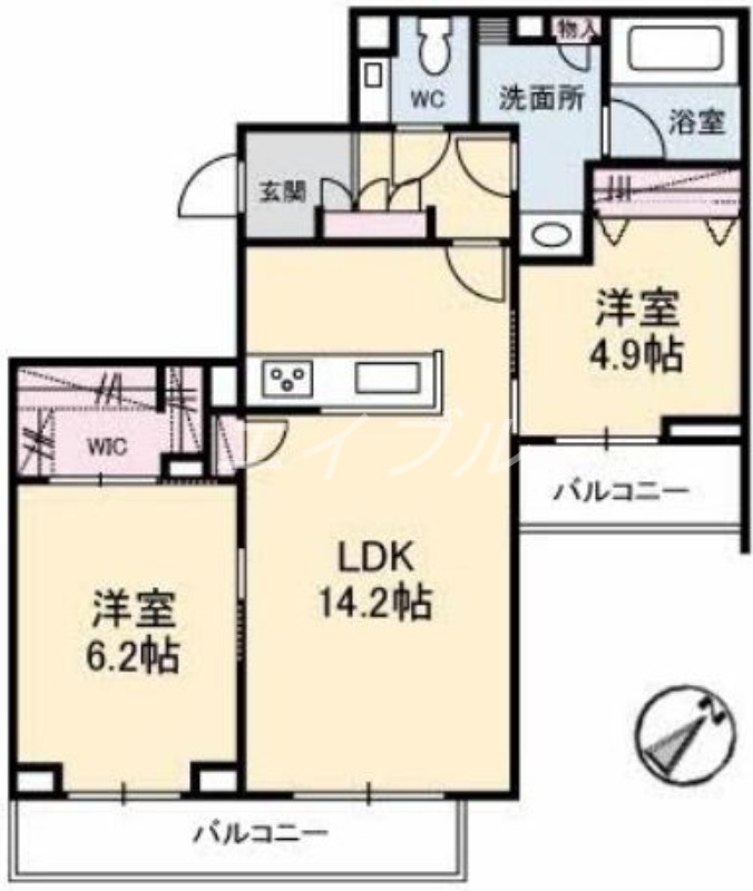 フィル（シャーメゾン・ホテルライク仕様）の間取り