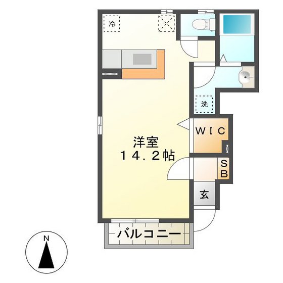 カーサ・バーリオ　Ａ棟の間取り