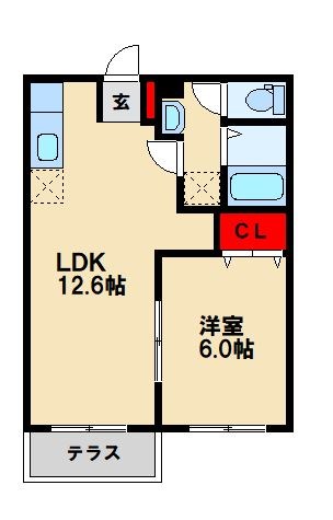 サンヒルズ中島の間取り