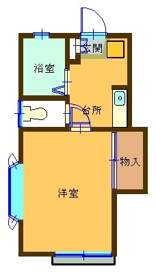 ハイツクレッセントの間取り