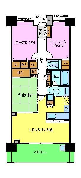 シルフィード堺東の間取り