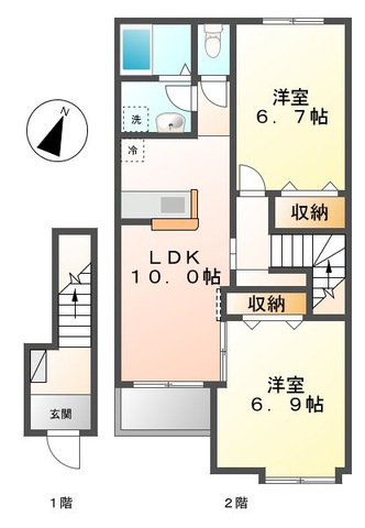 モルトベーネ Iの間取り