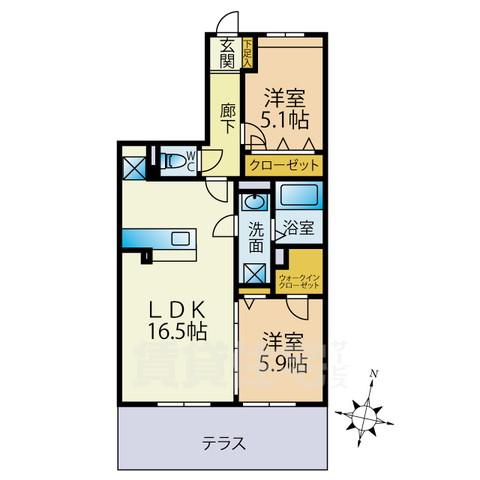 【福岡市早良区次郎丸のマンションの間取り】