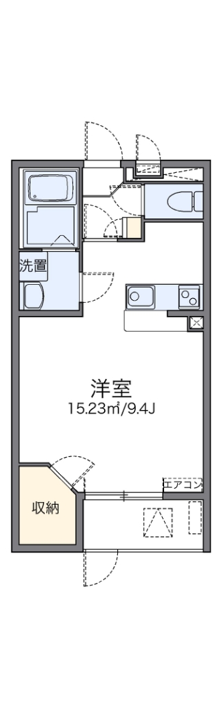 堺市北区中村町のマンションの間取り