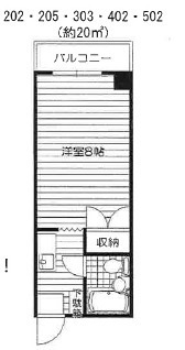 堺市堺区北庄町のマンションの間取り