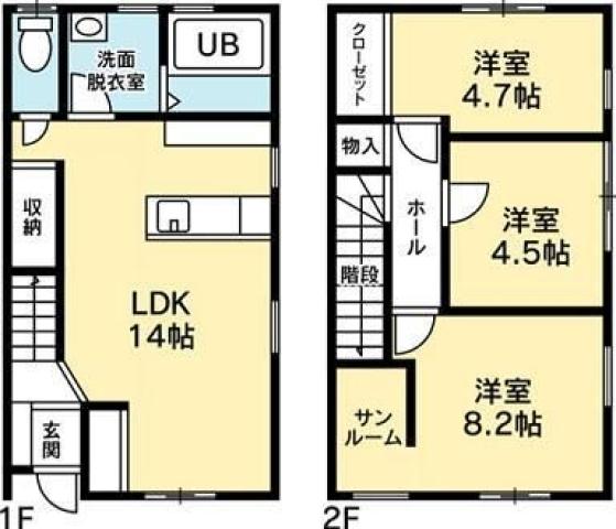 ソラリッチ土成の間取り