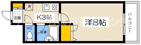 広島市安佐南区長束のマンションの間取り