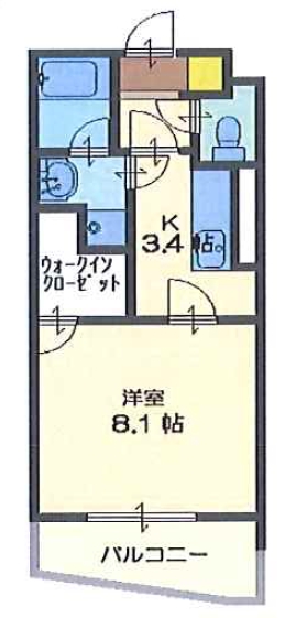 名古屋市緑区南大高のマンションの間取り