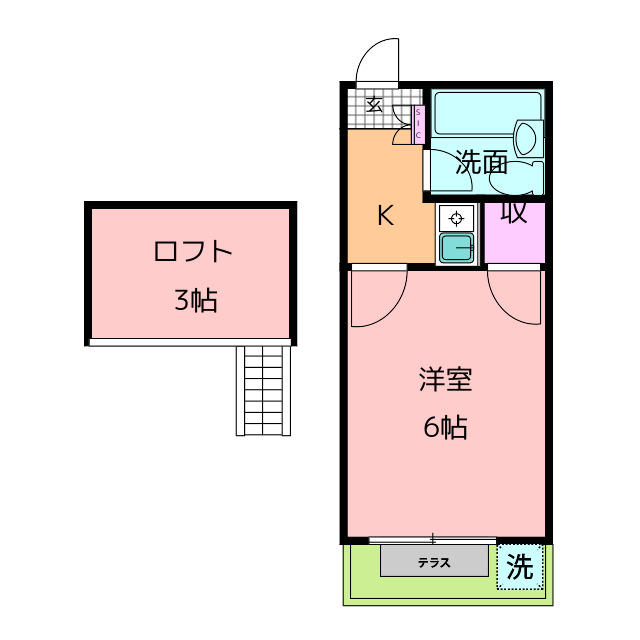 岩倉第３レジデンスの間取り