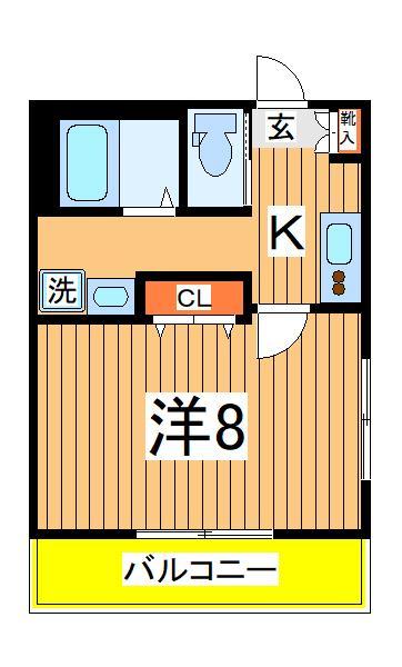 キャメル南流山９Ｂの間取り