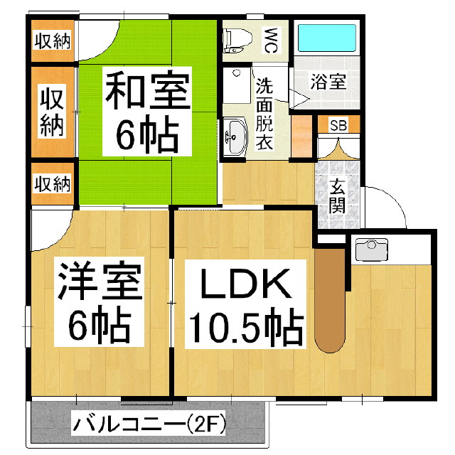 フレグランス四季Ｃ棟の間取り