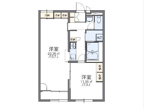 レオパレスマロンハイツ　IIIの間取り