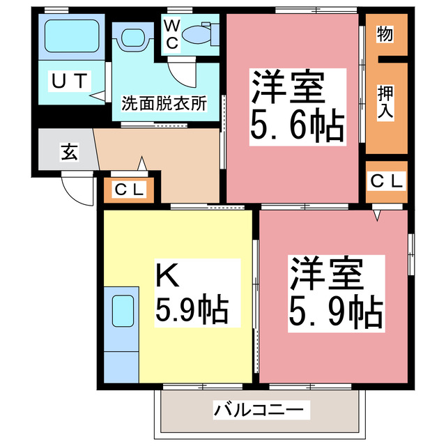 メゾンプレミールA.Bの間取り