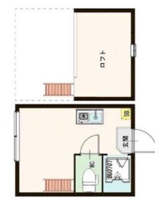 品川区南品川のアパートの間取り