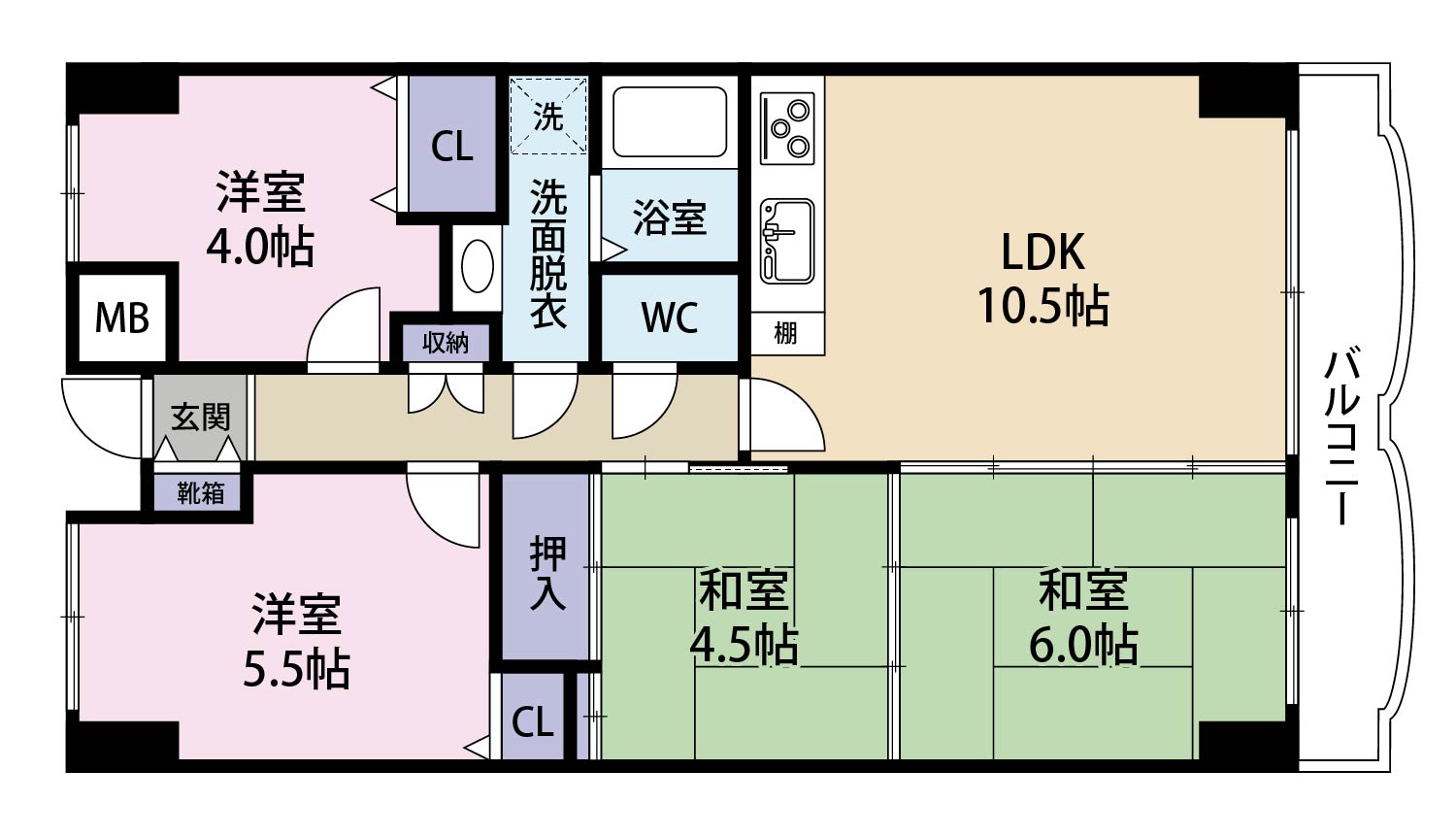 トラストコート千代田の間取り