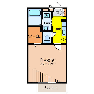 ラシーヌ中原の間取り