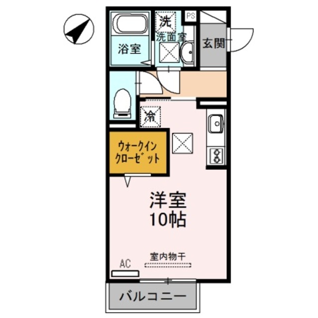 和歌山市和歌浦南のアパートの間取り