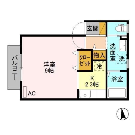 カルム＆フォセット　カルムの間取り