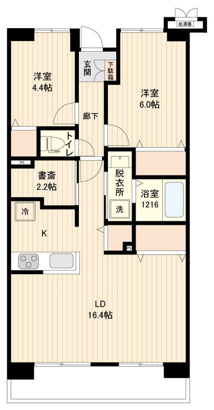 コンフォート津田沼弐番館の間取り