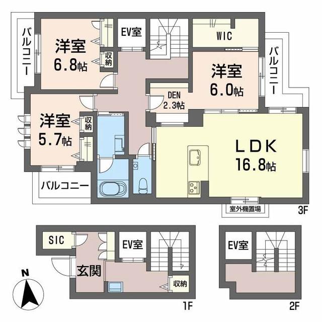 シャーメゾン　アムソンの間取り