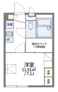 横浜市青葉区恩田町のアパートの間取り