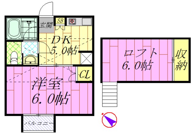 ニュー今川Bの間取り